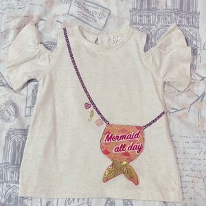 Jessica Simpson Mermaid Cold shoulder top 12M